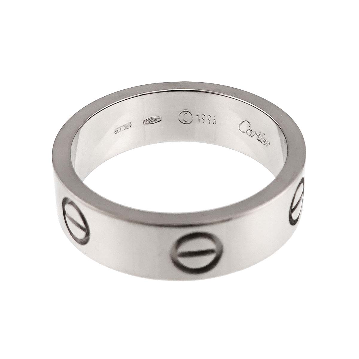 Love Ring 18K White Gold 750 size57 7.5(US)