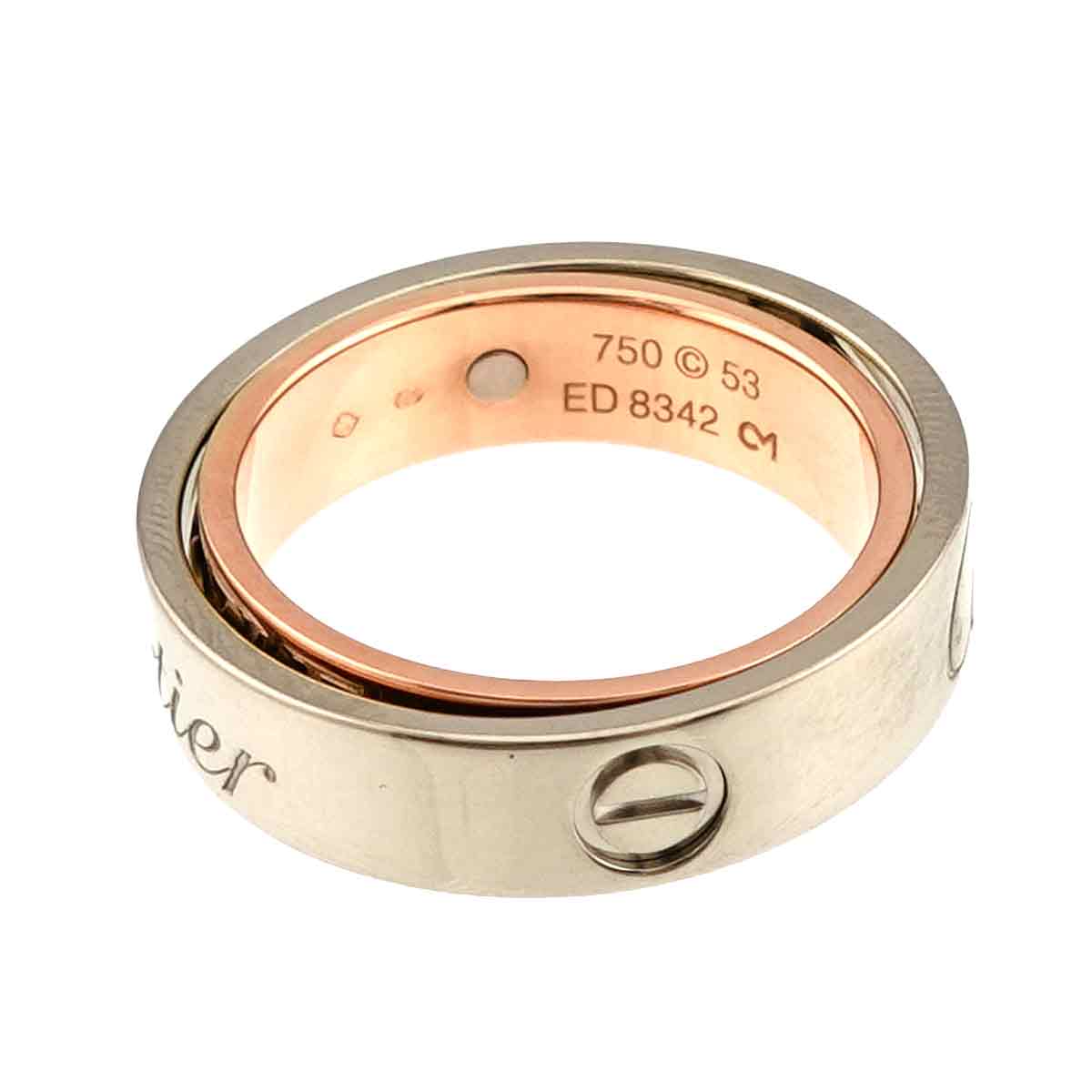 SecretLove Ring 18K WG PG 750 Size53 6.25-6.5(US)