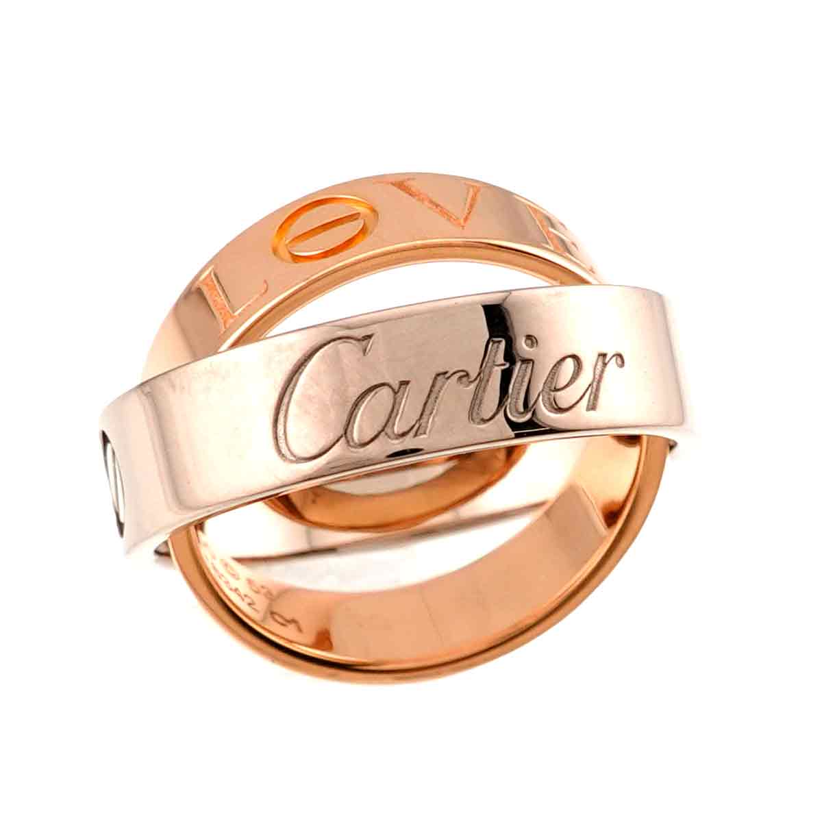SecretLove Ring 18K WG PG 750 Size53 6.25-6.5(US)
