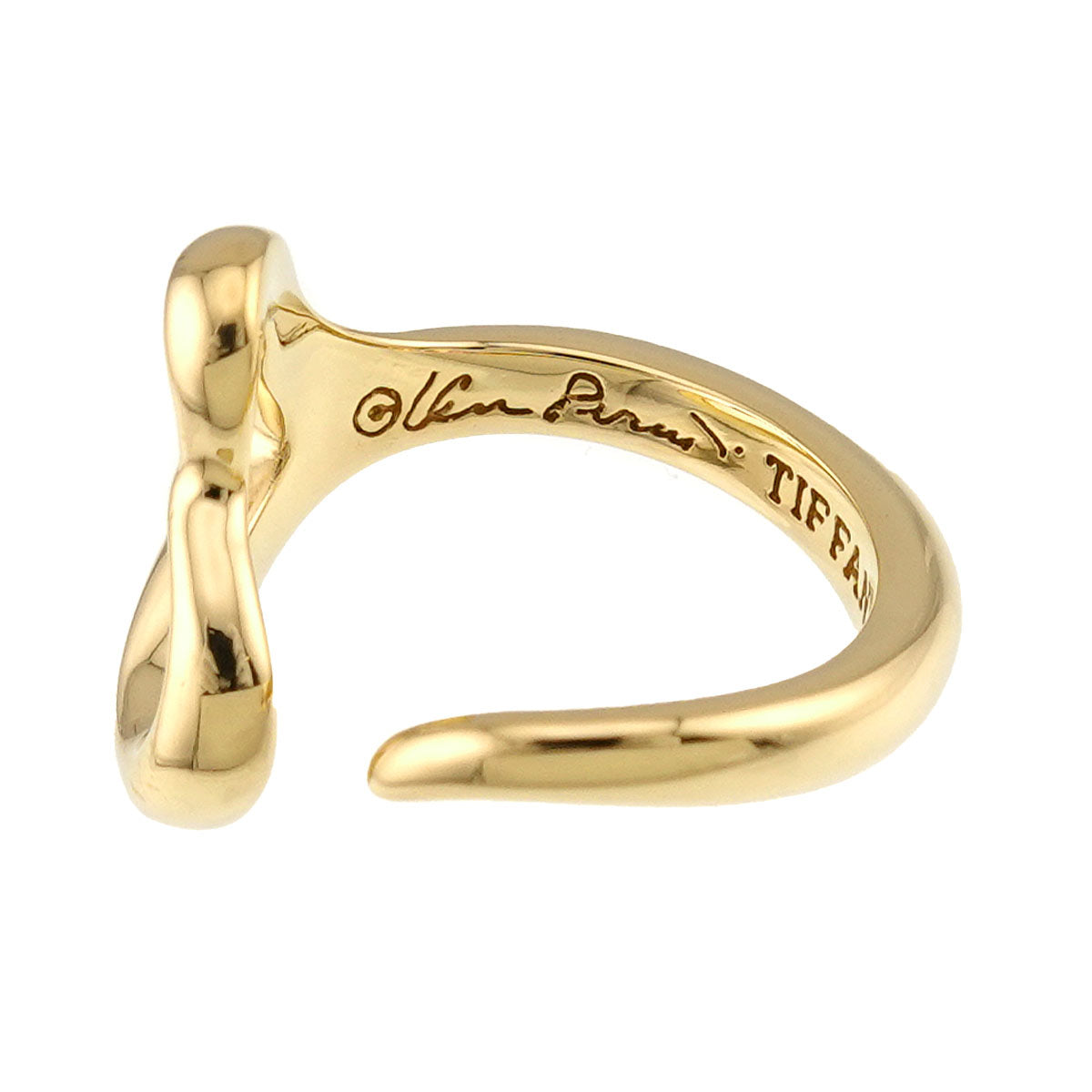 Open Heart Ring 18K YG 750 Size5.75-6(US)