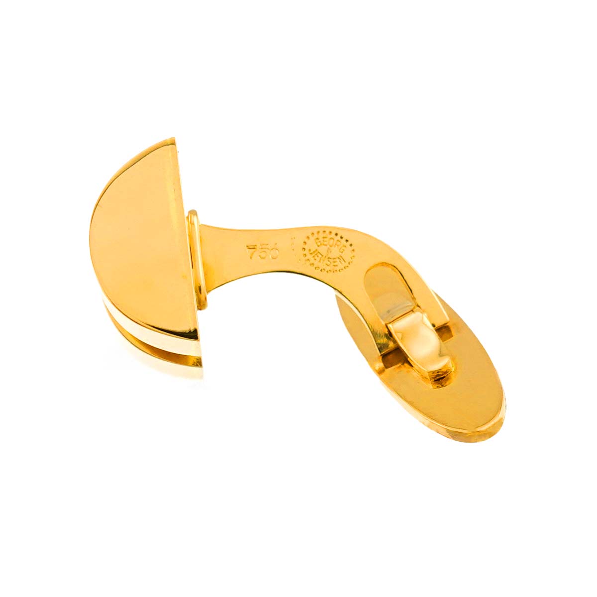 Cuff links 18K Yellow Gold 750