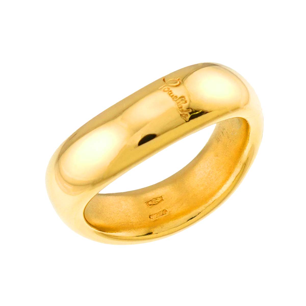 Ring 18K YG Yellow Gold 750 Size6.25-6.5(US)