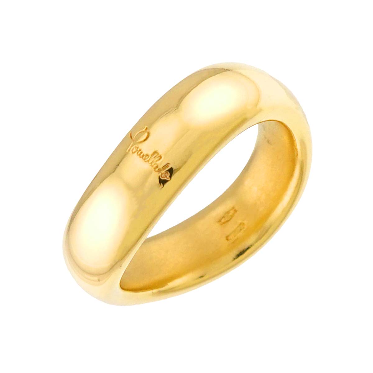 Ring 18K YG Yellow Gold 750 Size6.25-6.5(US)