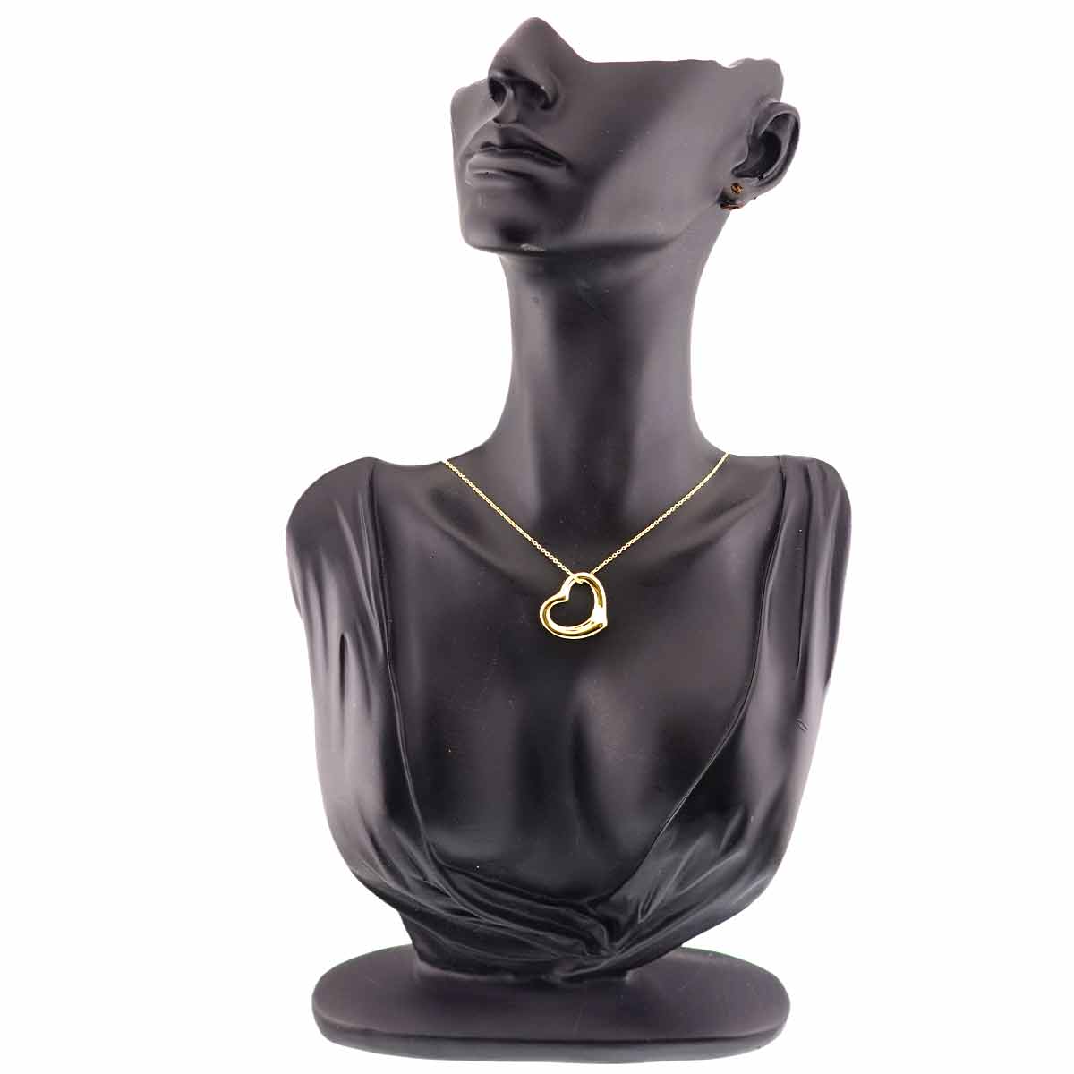 Open Heart Necklace 18K Yellow Gold 750