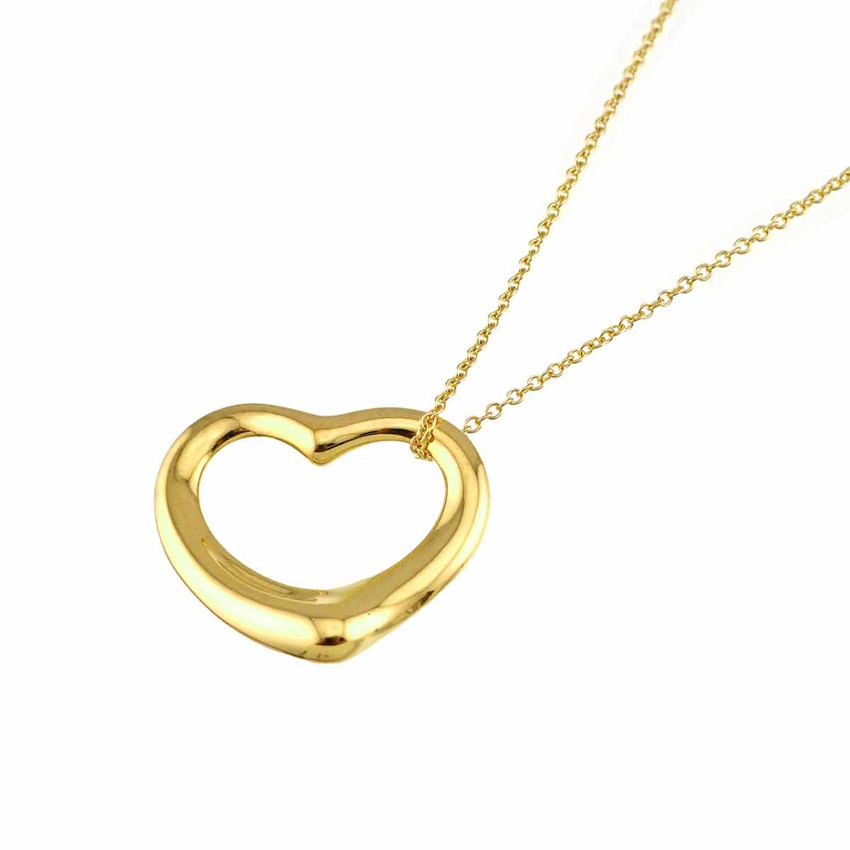Open Heart Necklace 18K Yellow Gold 750
