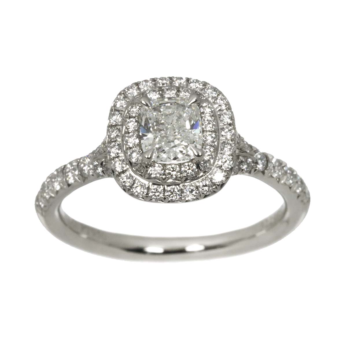 Diamond 0.44ct H/VVS2/EX Ring Platinum Size4.75-5(US)