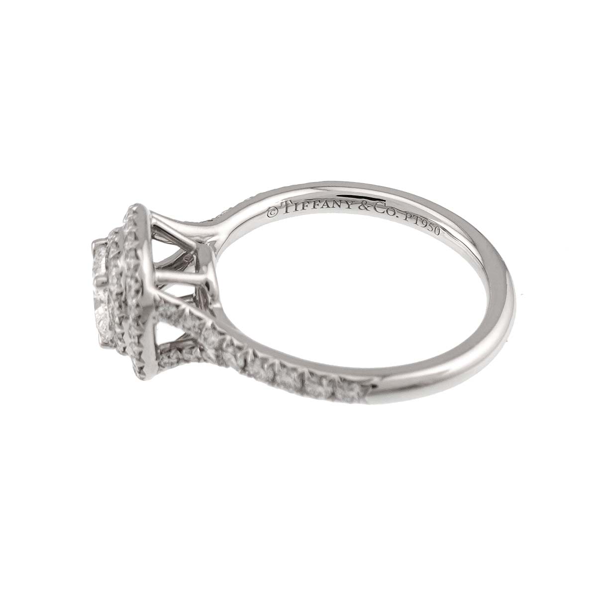 Diamond 0.44ct H/VVS2/EX Ring Platinum Size4.75-5(US)