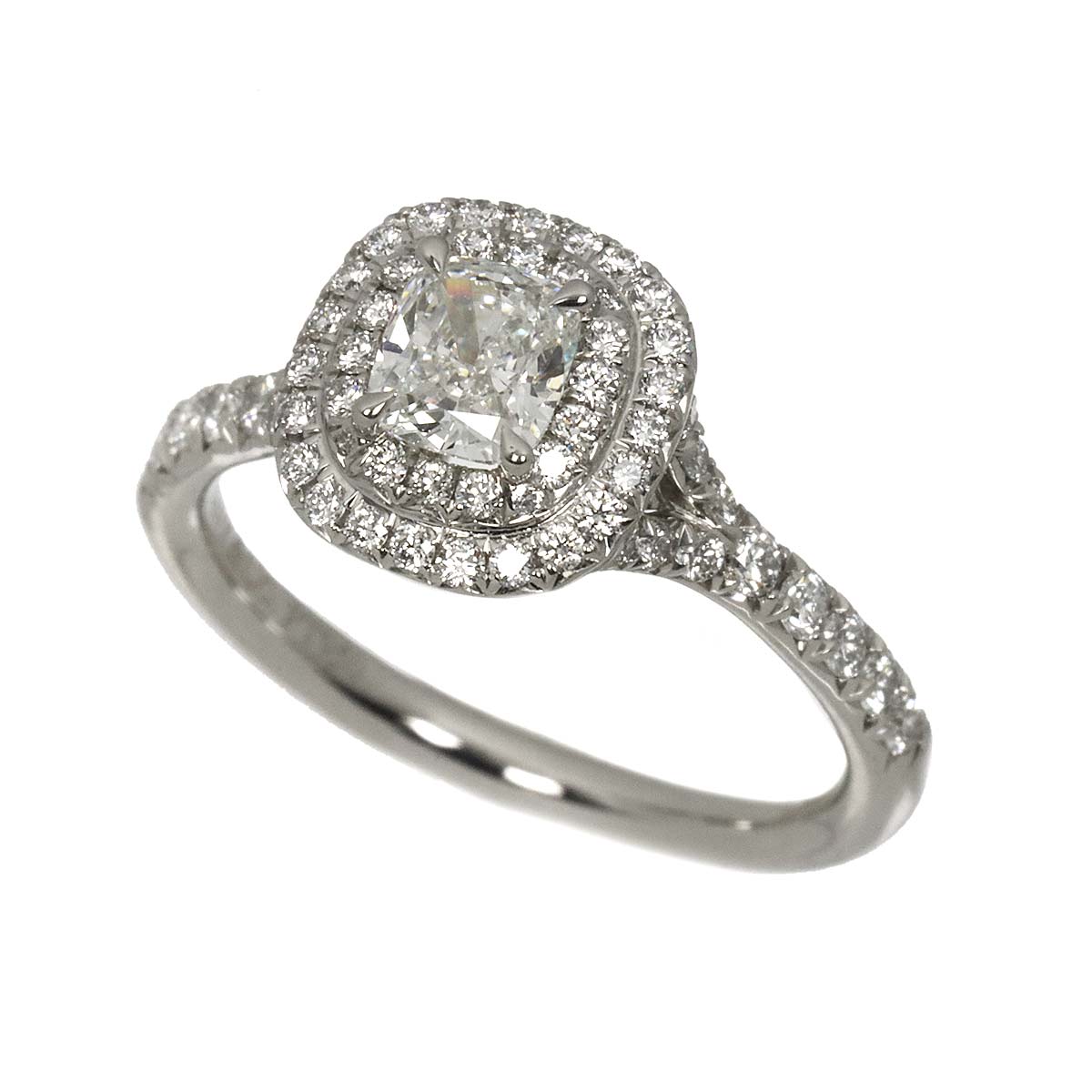 Diamond 0.44ct H/VVS2/EX Ring Platinum Size4.75-5(US)