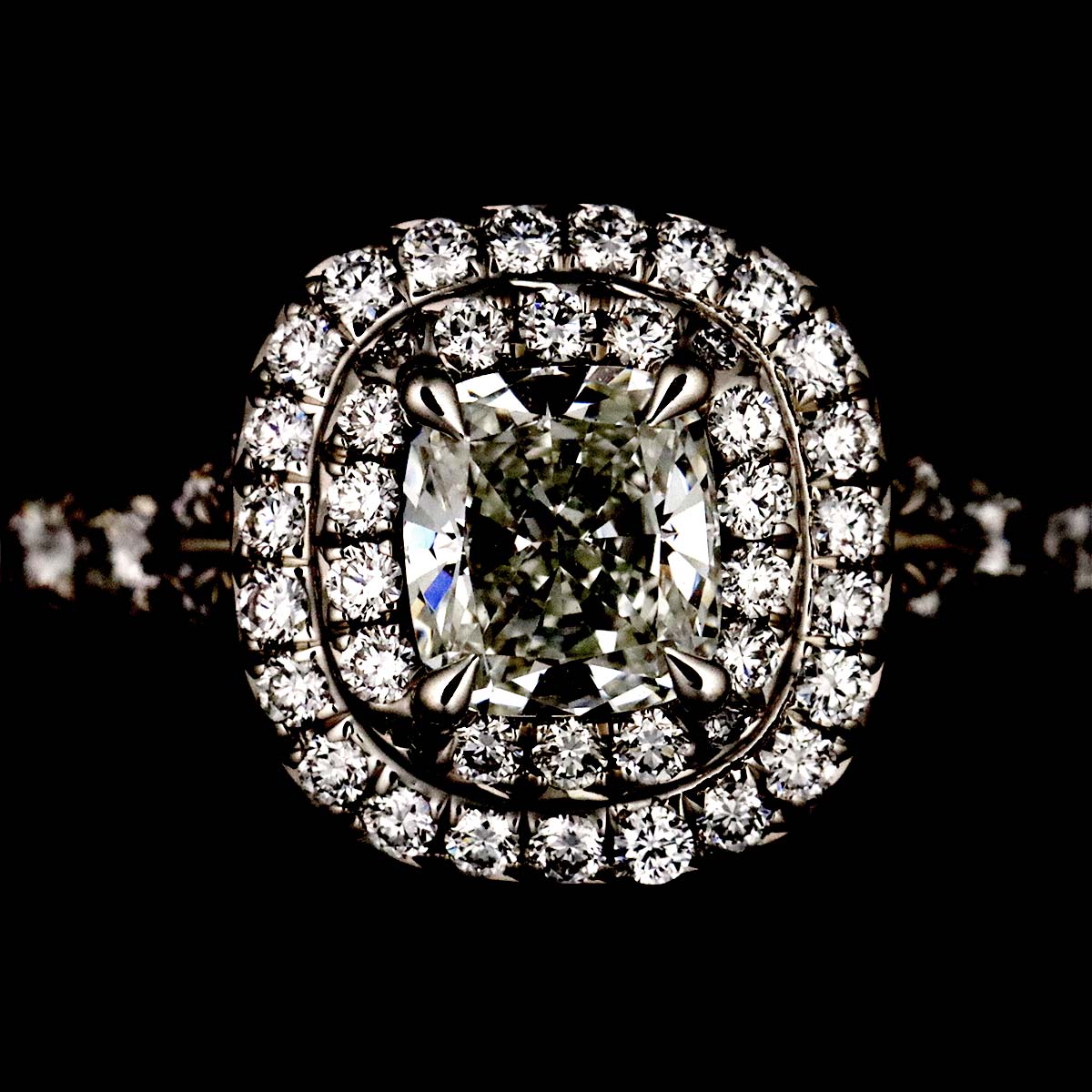 Diamond 0.44ct H/VVS2/EX Ring Platinum Size4.75-5(US)