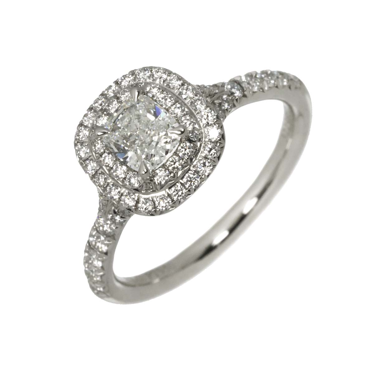Diamond 0.44ct H/VVS2/EX Ring Platinum Size4.75-5(US)