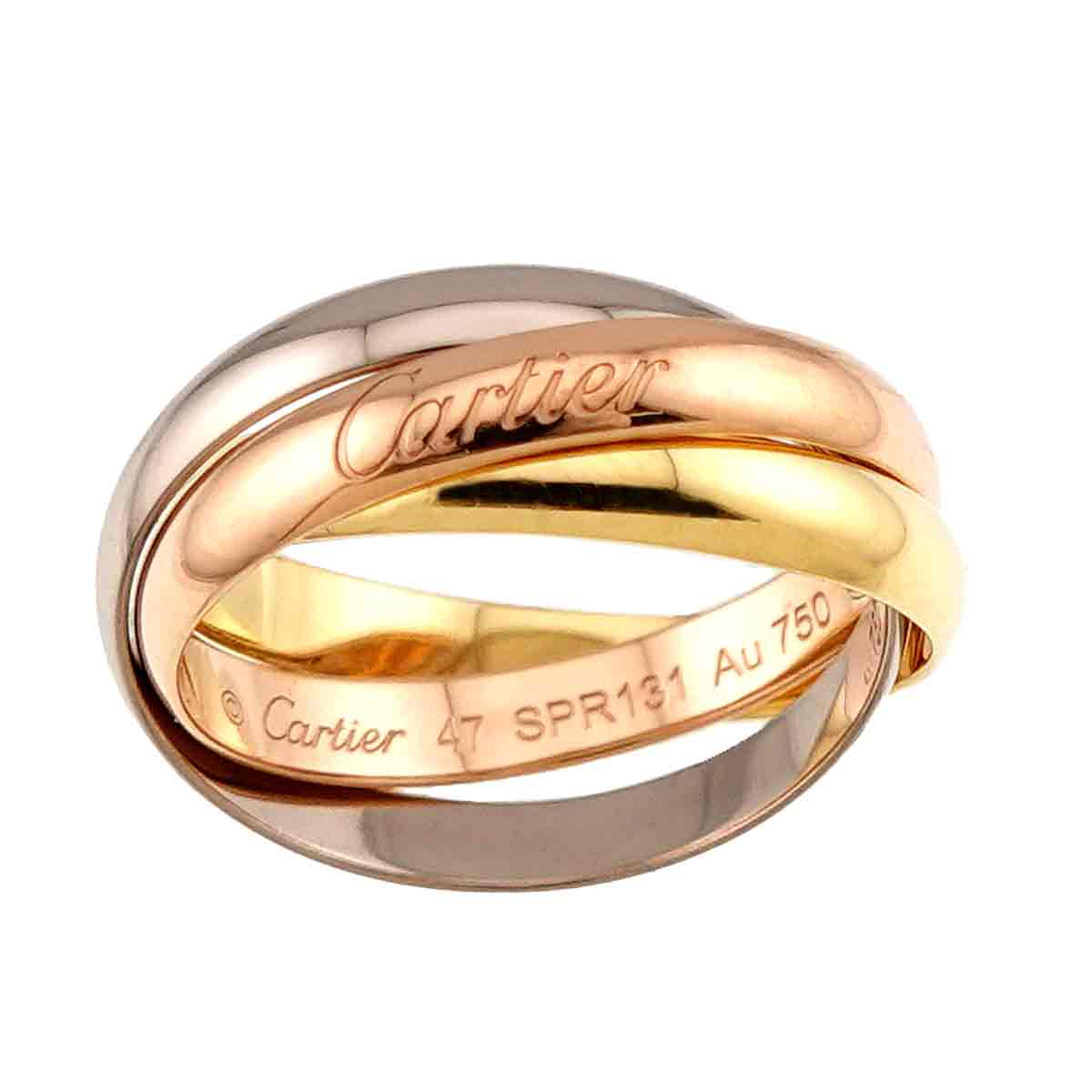 Trinity SM Ring 18K YG WG PG 750 Size47 4(US)