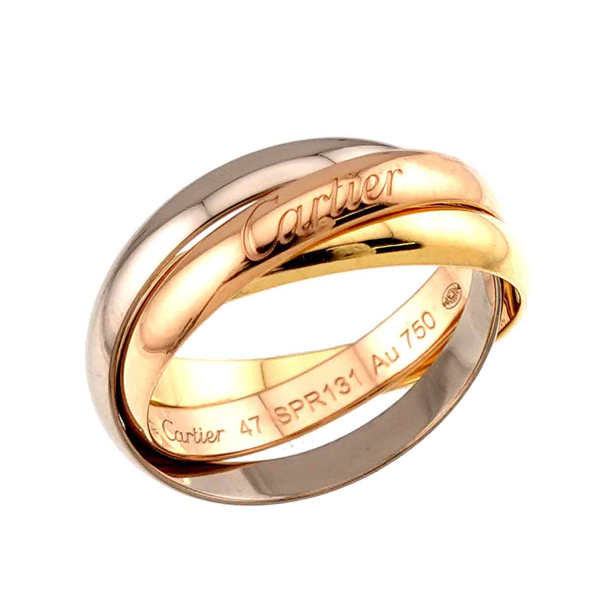 Trinity SM Ring 18K YG WG PG 750 Size47 4(US)