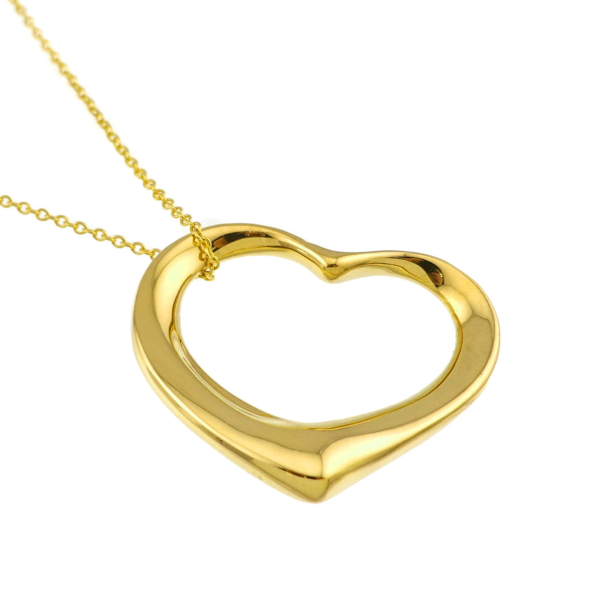 Open Heart Necklace 18K Yellow Gold 750