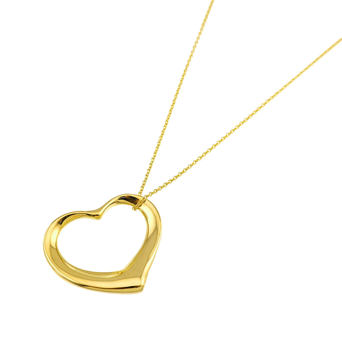Open Heart Necklace 18K Yellow Gold 750