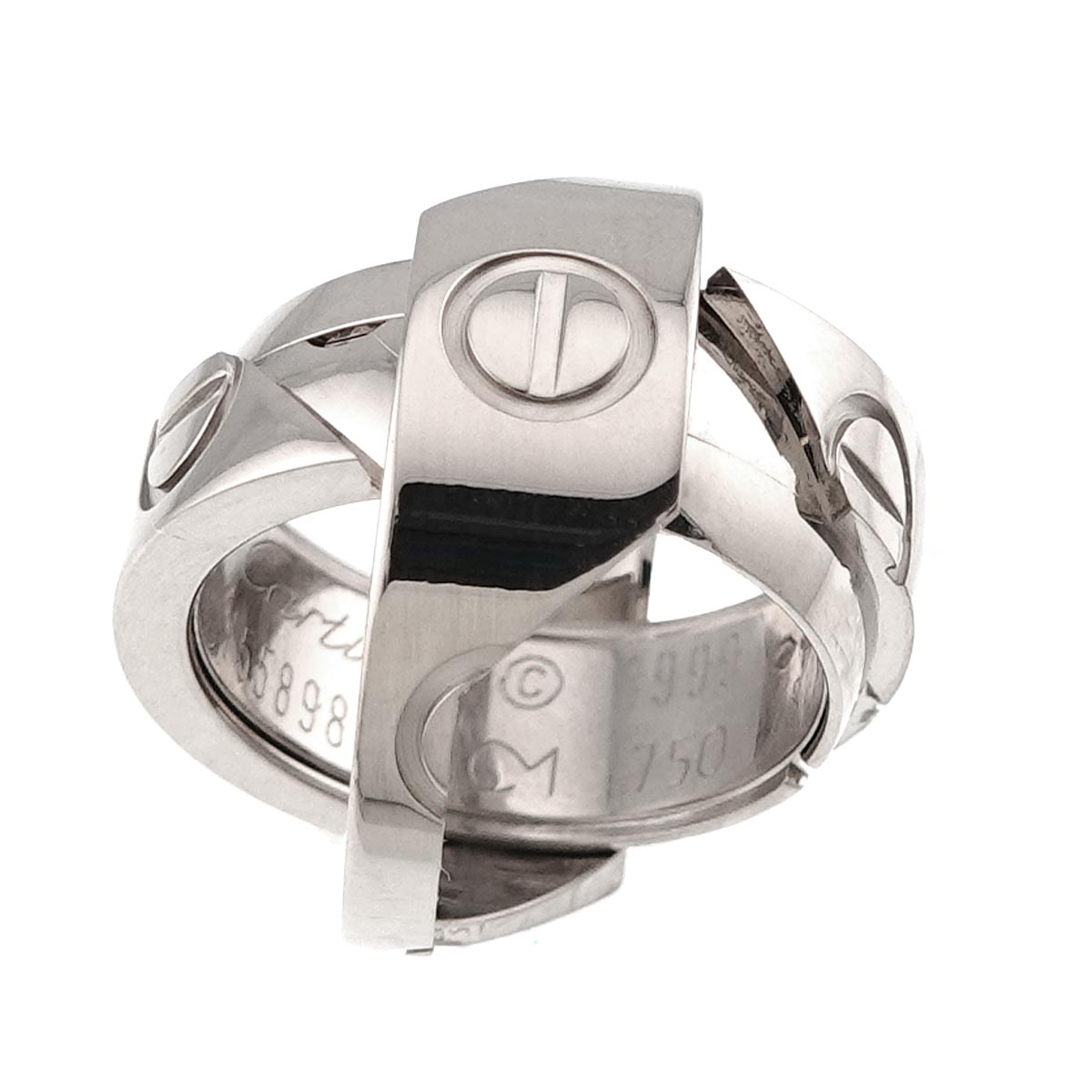 Astro Love Ring 18K White Gold 750 size48 4.5(US)
