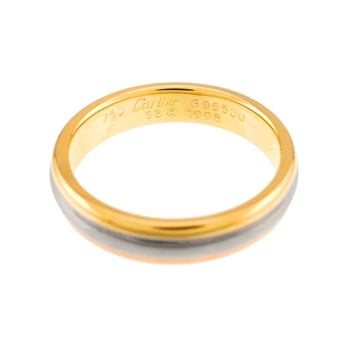 VENDOME Ring 18K YG WG PG 750 Size53 6-6.25(US)