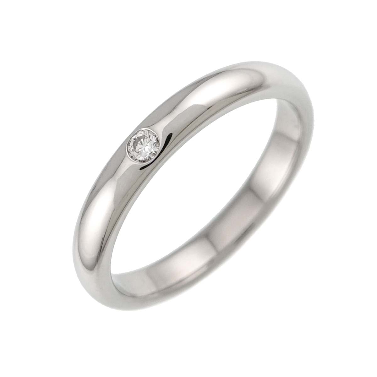 Diamond Ring Pt Platinum size6.75(US)