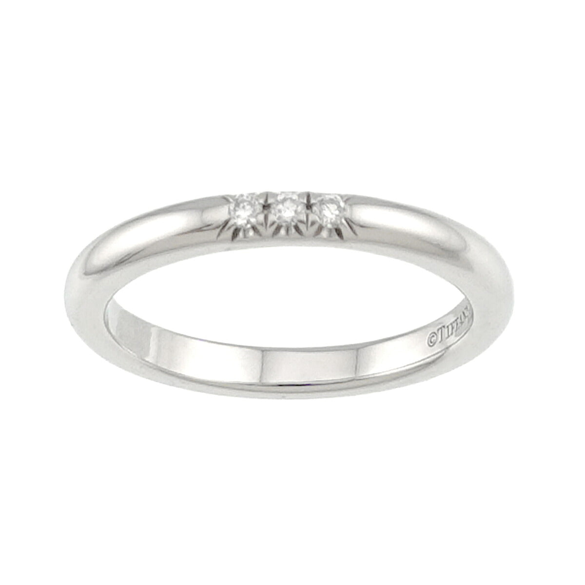 Forever Band Diamond Ring Pt Platinum Size2.75-3(US)