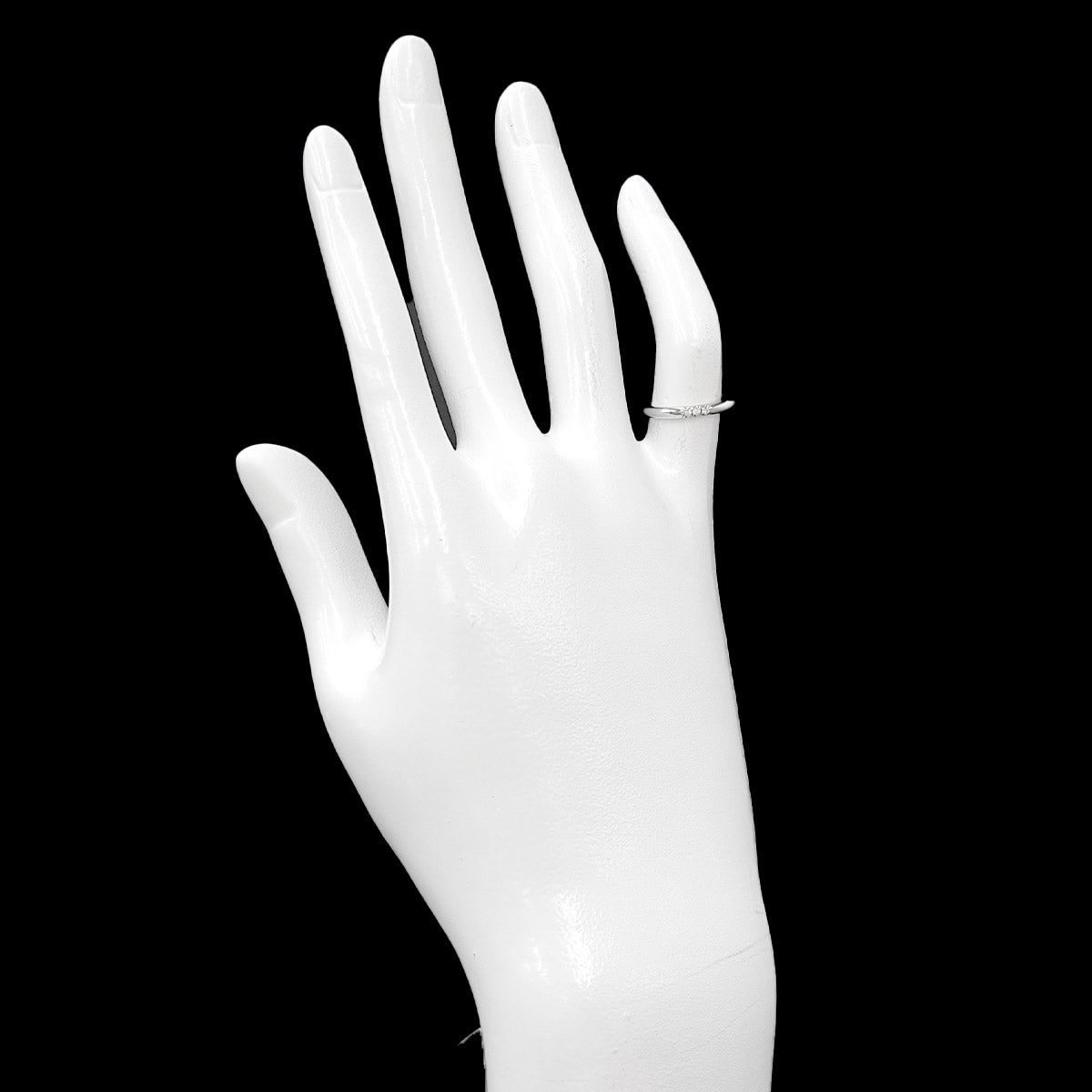 Forever Band Diamond Ring Pt Platinum Size2.75-3(US)