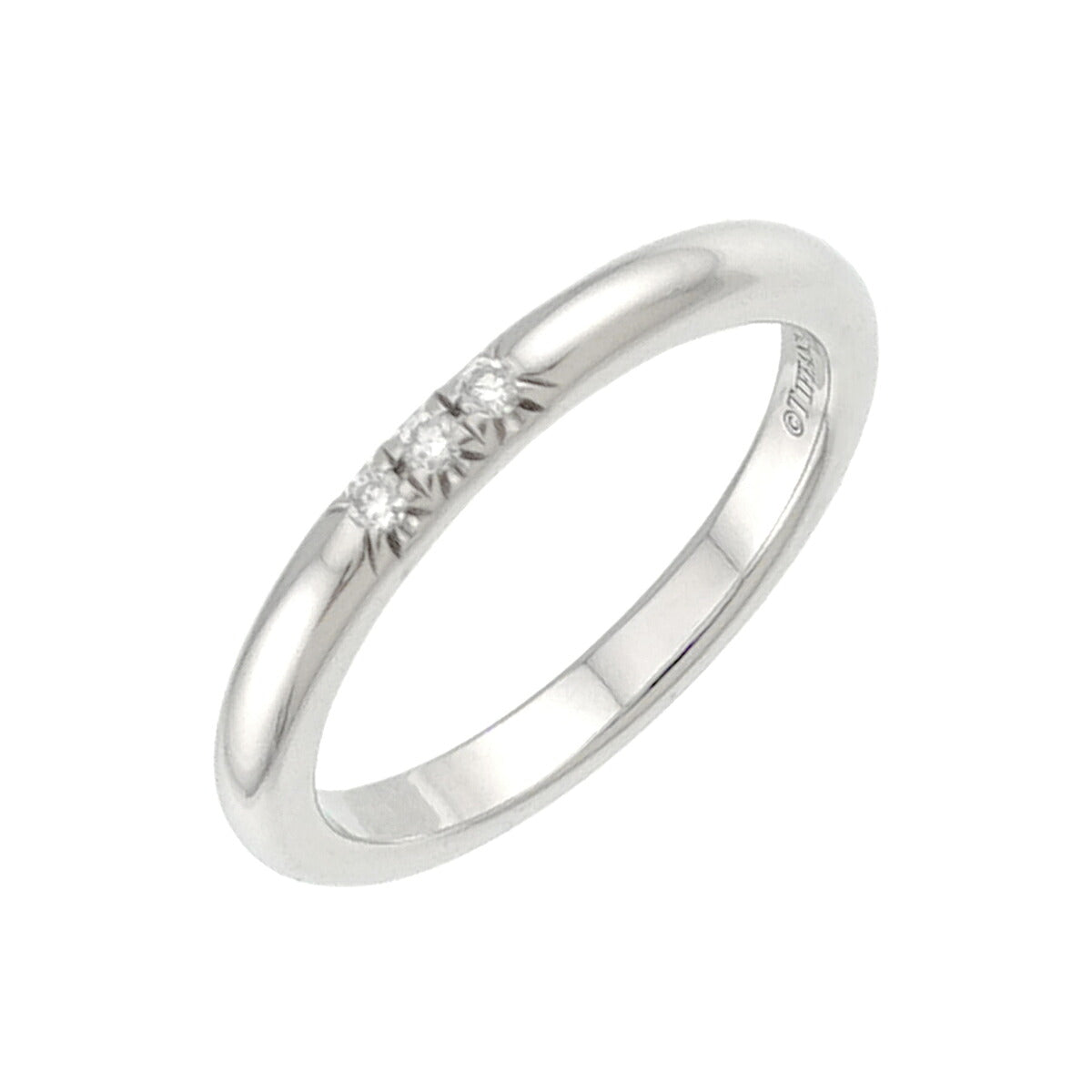 Forever Band Diamond Ring Pt Platinum Size2.75-3(US)