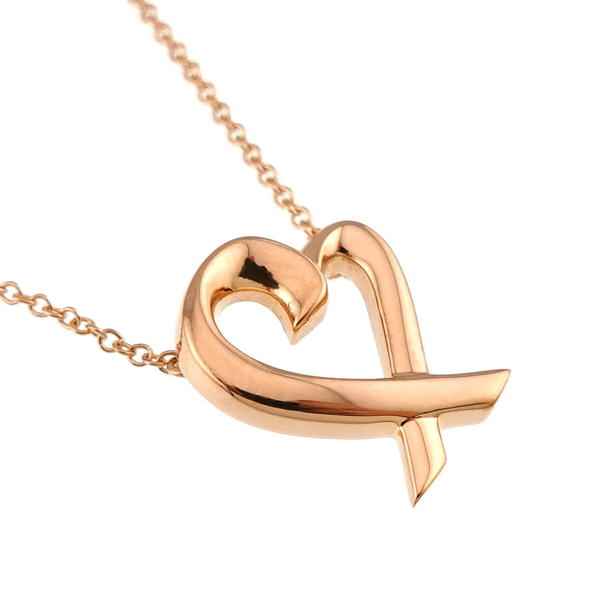 Loving Heart Necklace 18K Pink Gold 750