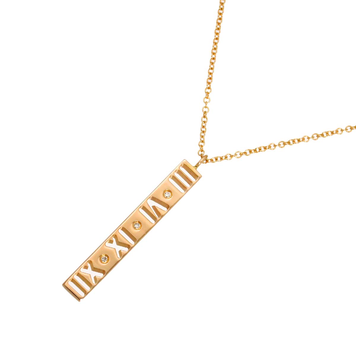 Atlas Diamond Necklace 18K Pink Gold 750