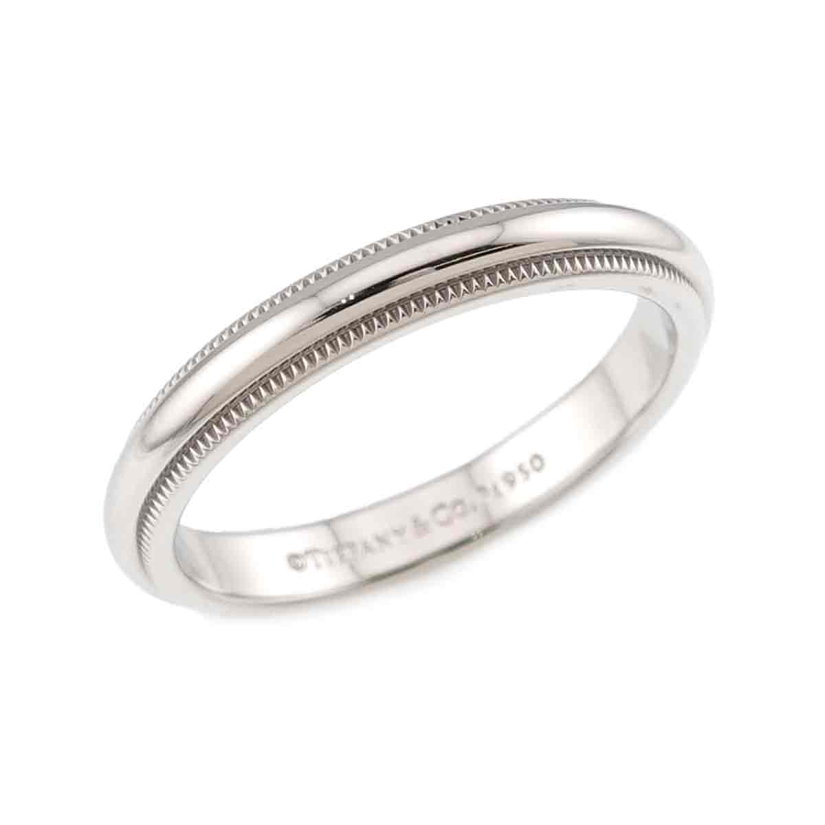 Milgrain Band Ring Pt Platinum Size6.75(US)