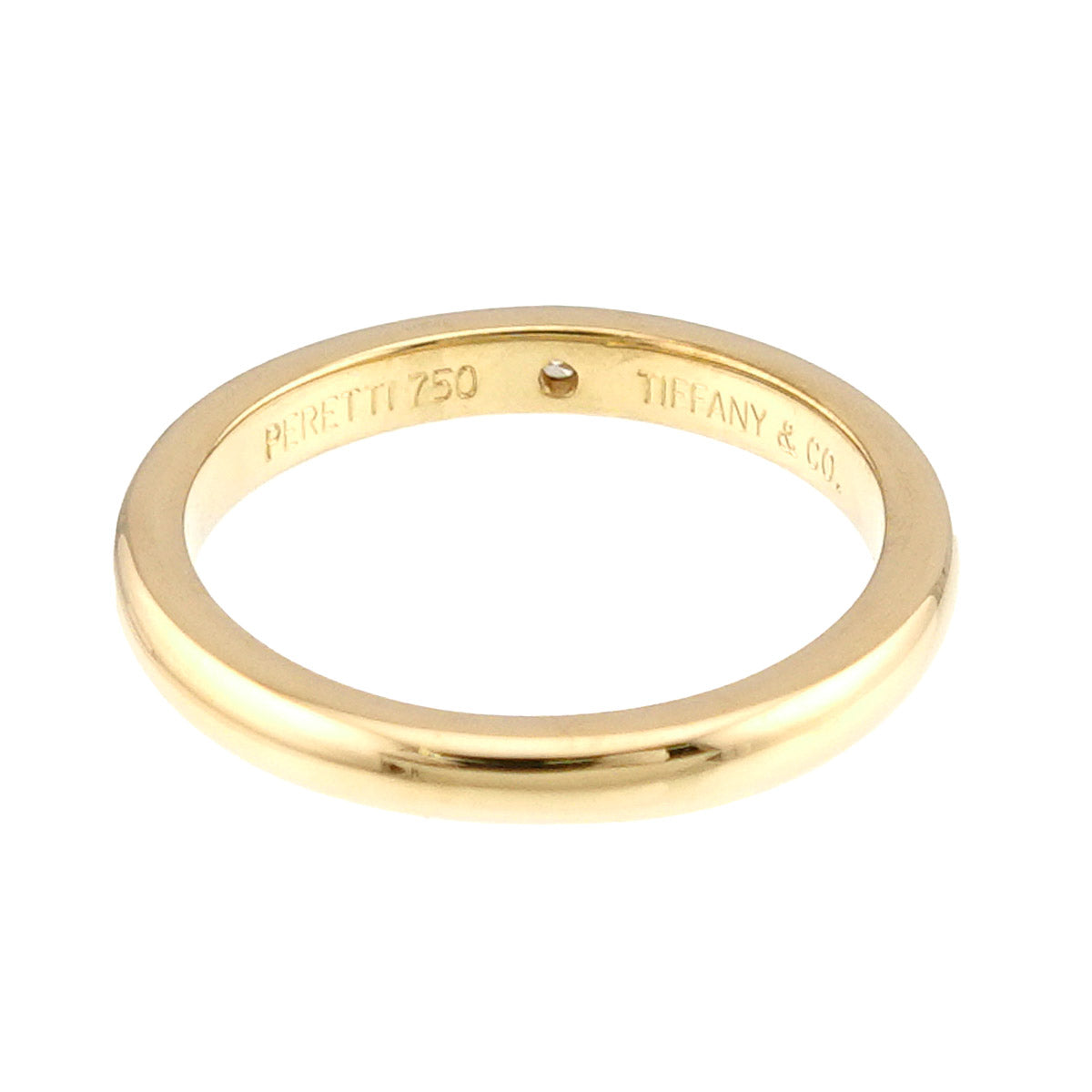 Stacking Diamond 1P Ring 18K Yellow Gold 750 Size4.75-5(US)