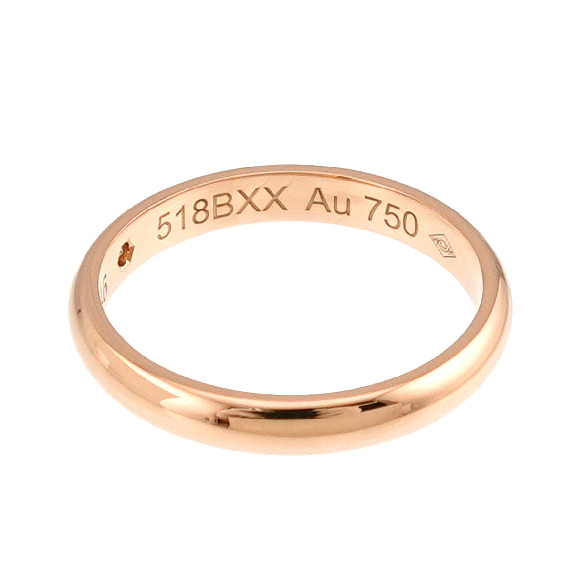 Classic Diamond 1P Ring 18K Pink Gold 750 Size46 3.75(US)