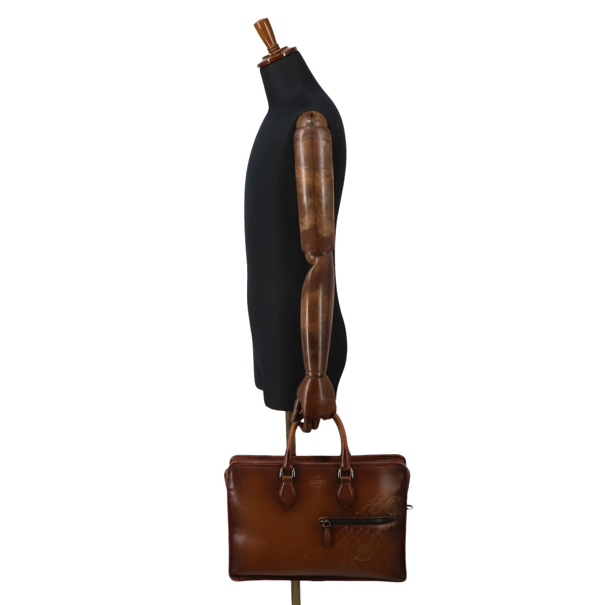 Un Jour Briefcase Business Bag Venezia Leather Cacao intenso