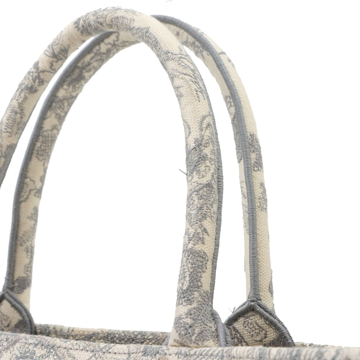 Toile De Jouy Book Tote Large Bag Canvas Gray M1286ZTDT