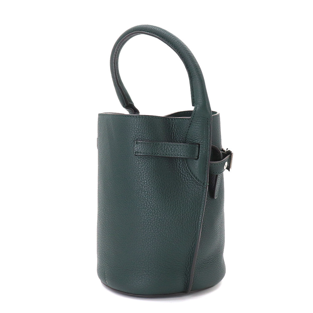 Big Bag Bucket Nano Hand Shoulder Bag Leather Green 187243