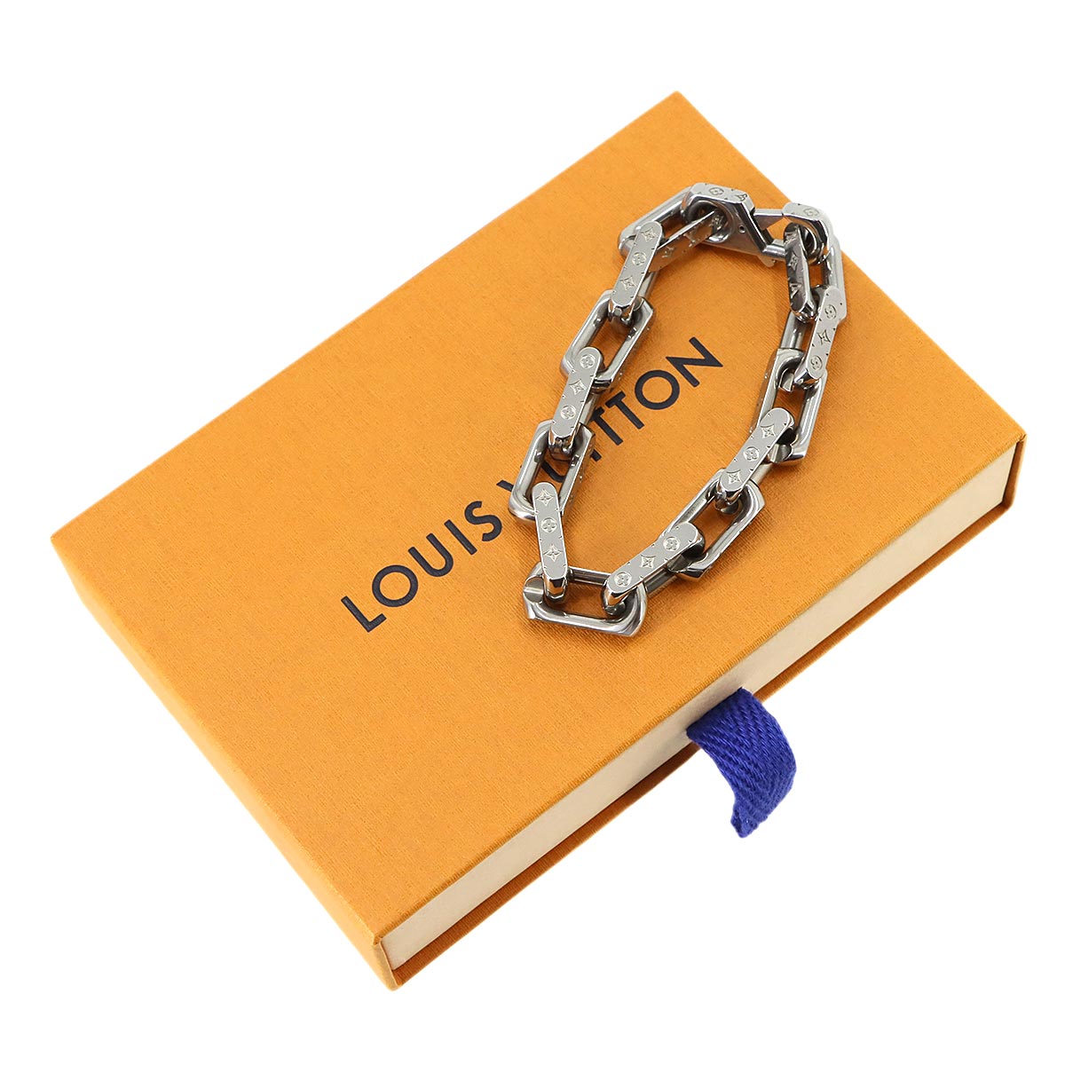 Monogram Chain Bracelet Silver M00308 Accessory