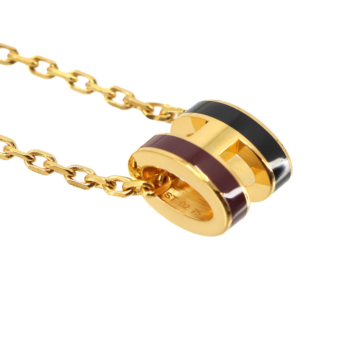 Mini Pop H Rocabar Necklace Gold Black Bordeaux Accessory