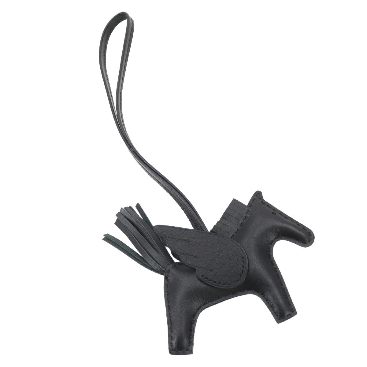 Rodeo Pegasus PM Bag Charm Agneau Milo Veau Swift So Black