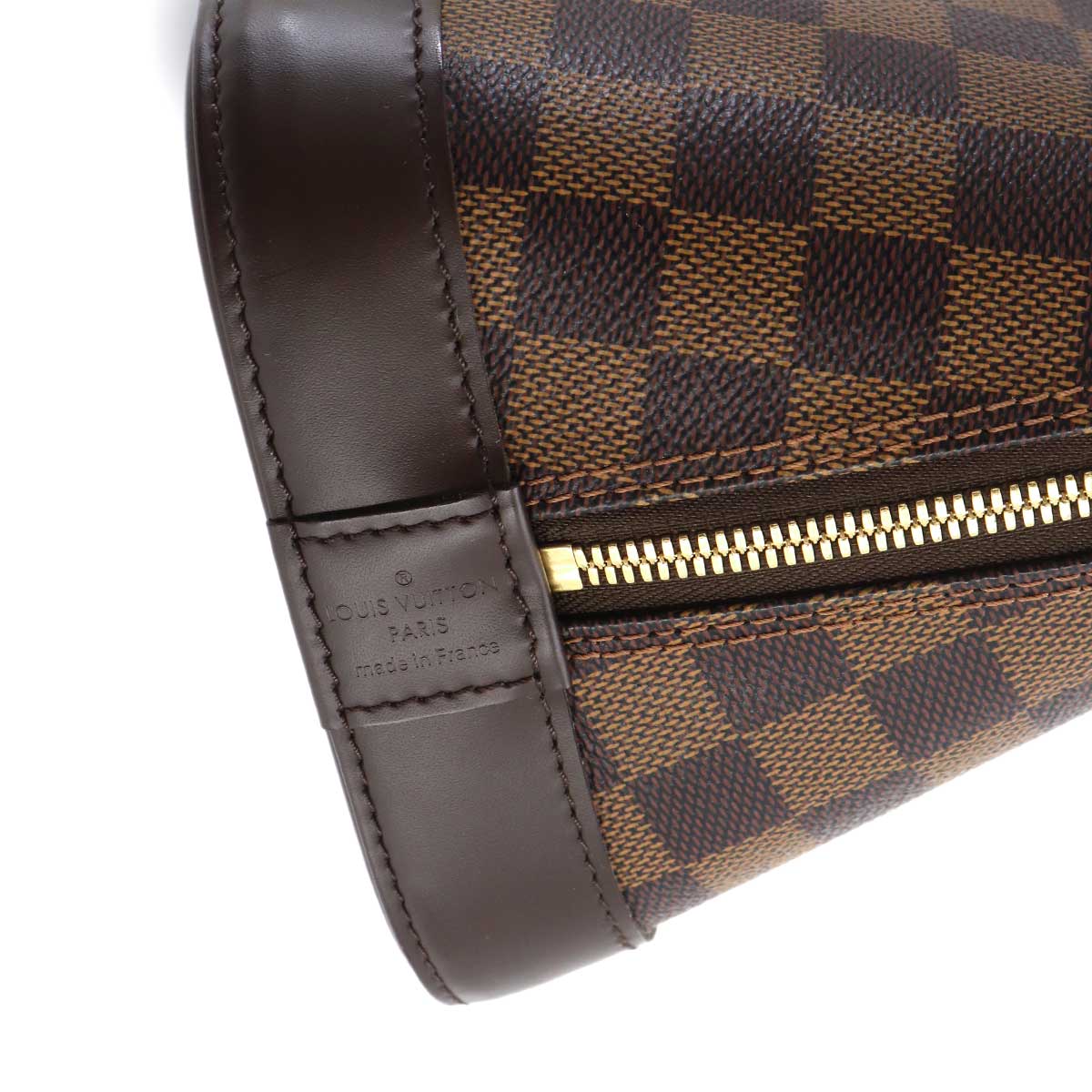 Damier Alma PM Hand Bag Ebene Brown N53151 Purse
