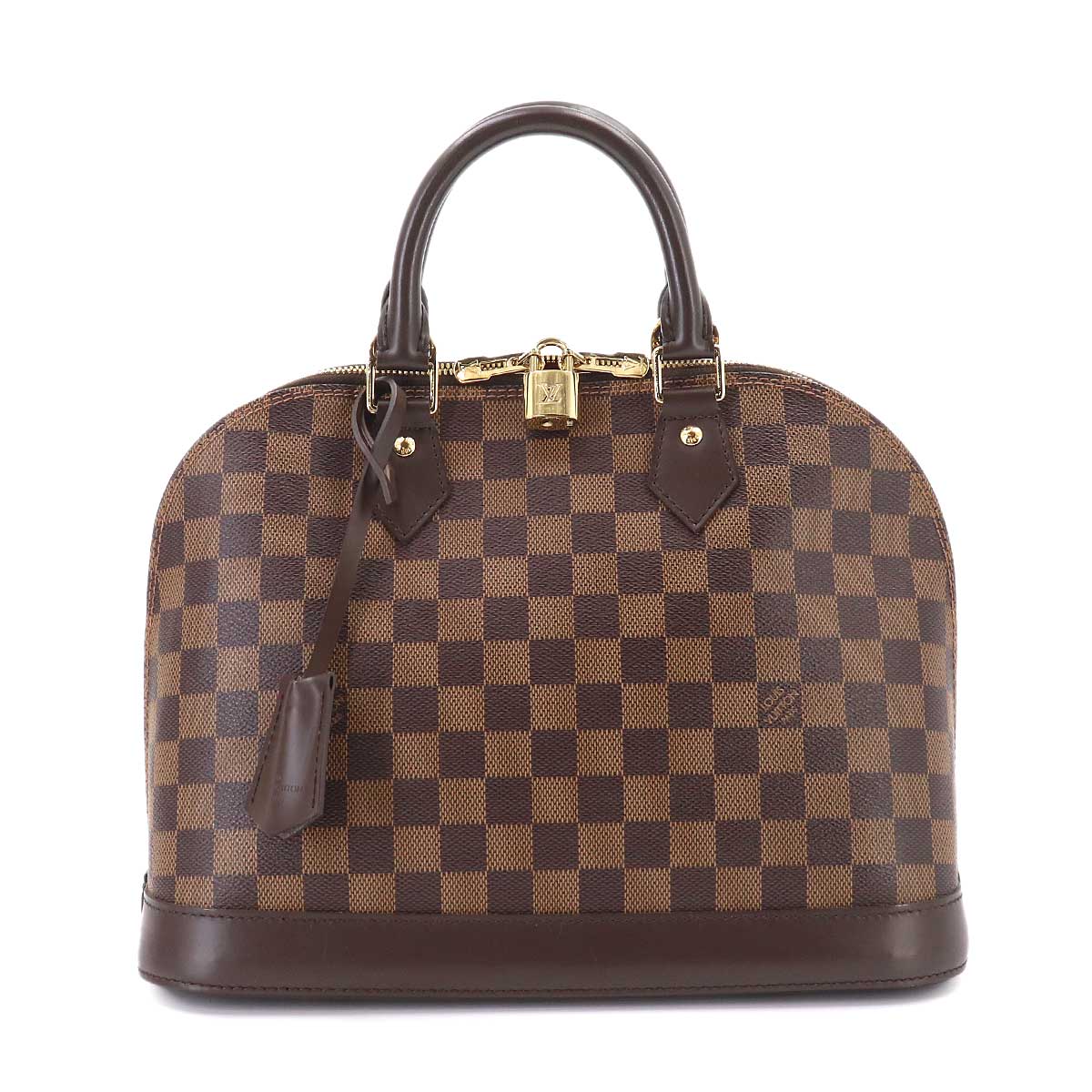 Damier Alma PM Hand Bag Ebene Brown N53151 Purse