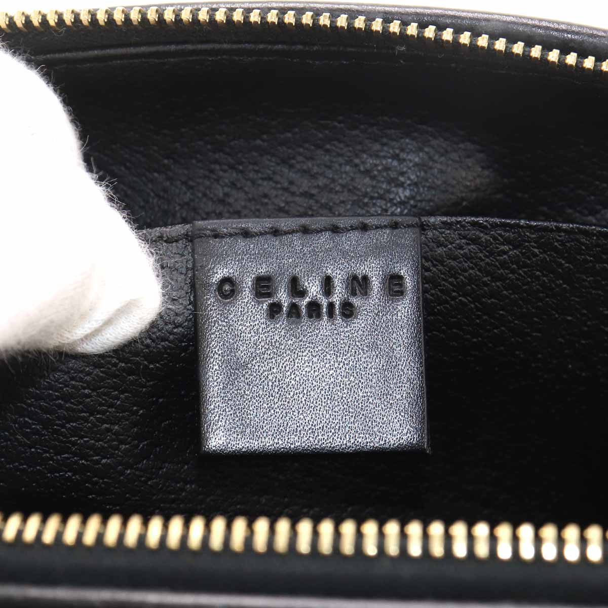 Macadam Pouch PVC Leather Black Vintage Purse