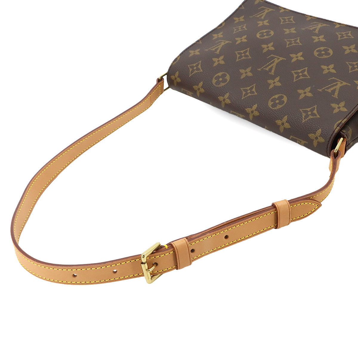 Monogram Musette Tango Short Shoulder Bag Brown M51257