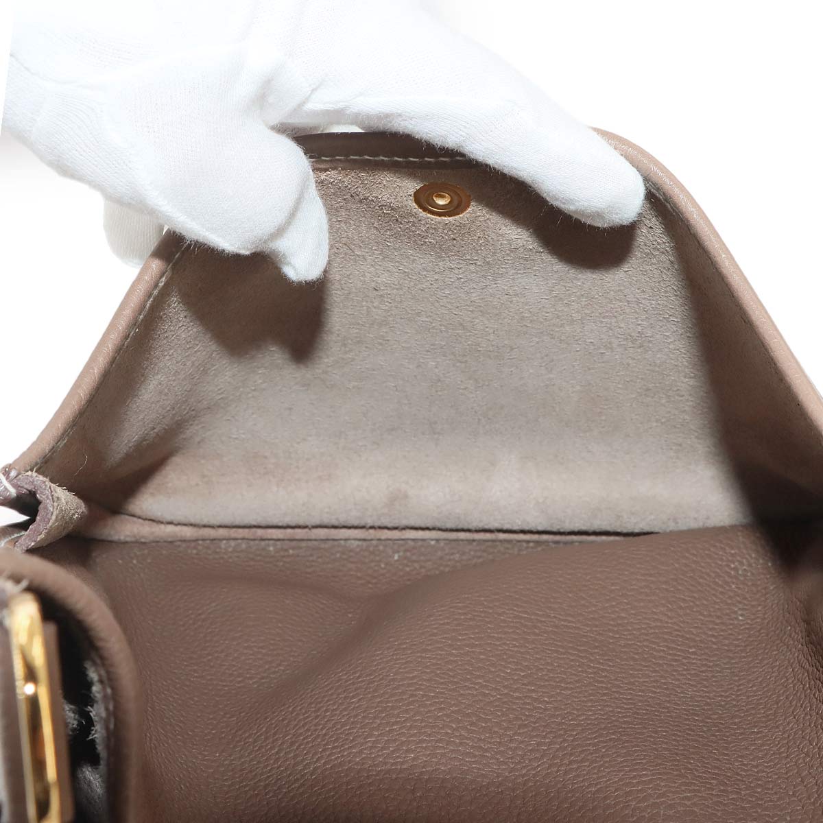 Everlyne 3 PM Shoulder Bag Taurillon Clemence Etoupe Purse