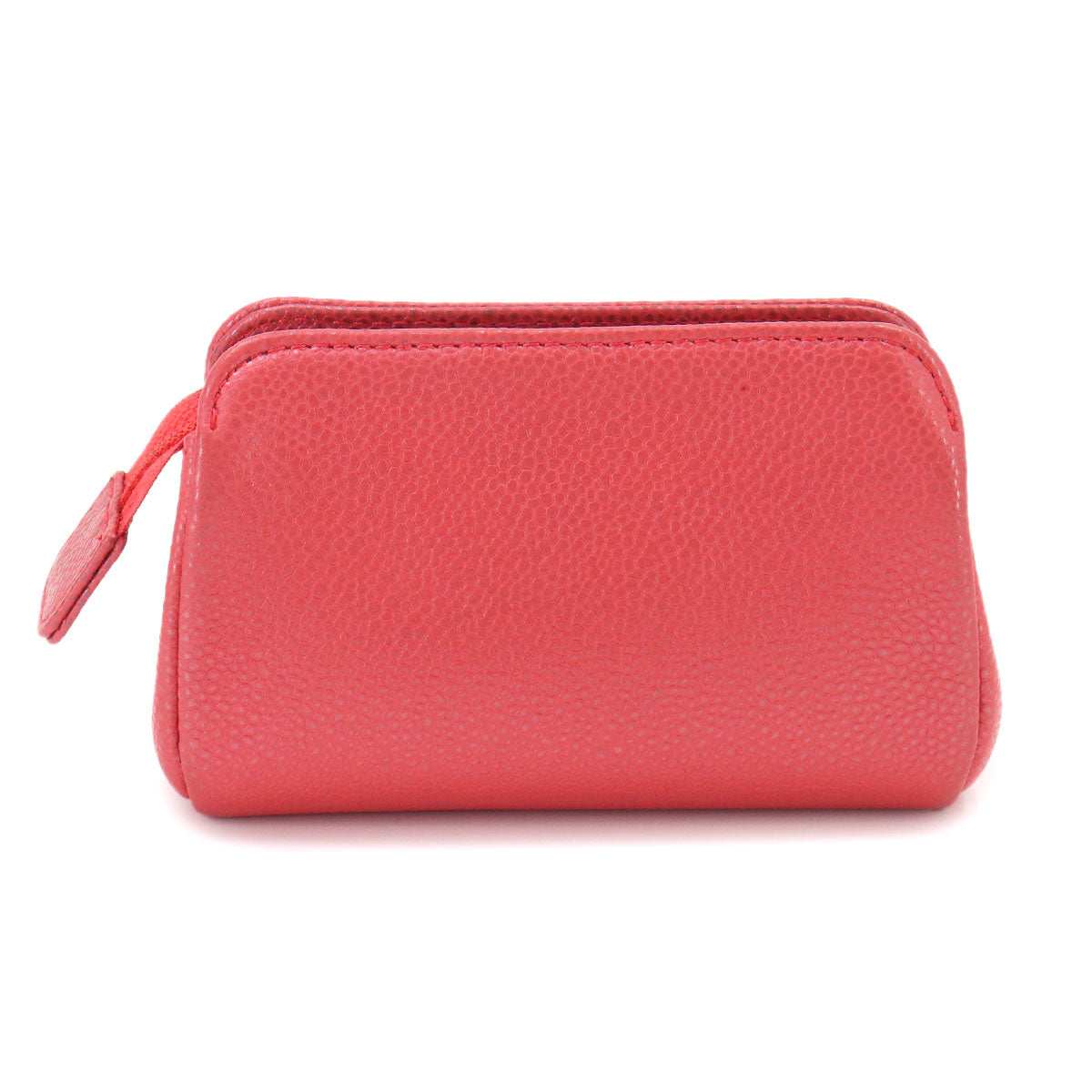 Pouch Leather Pink Purse Coco Mark