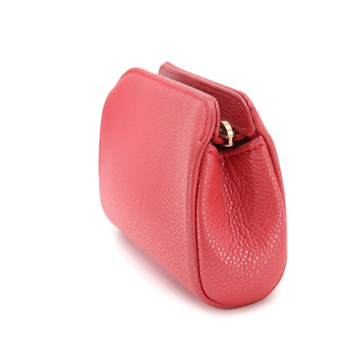 Pouch Leather Pink Purse Coco Mark