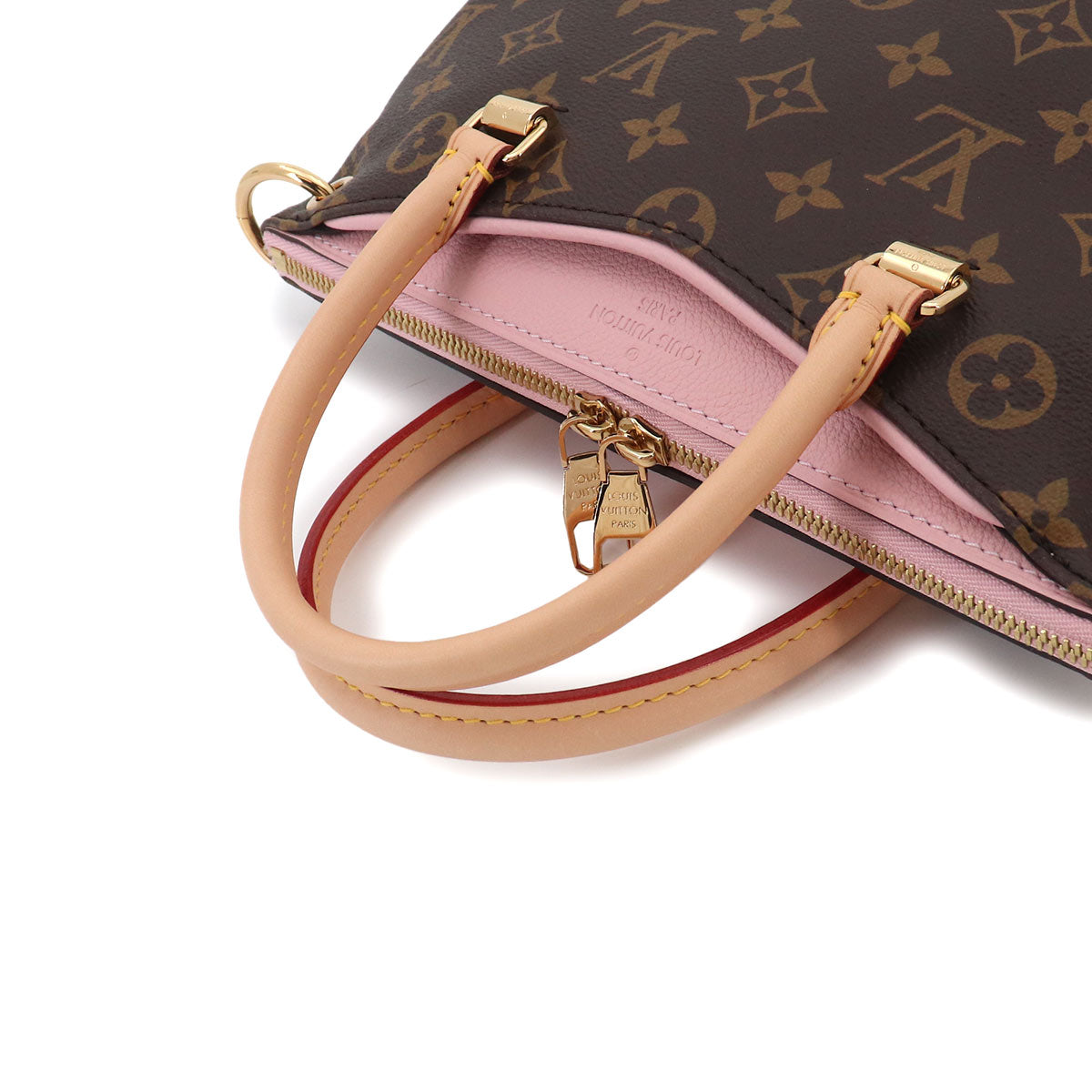 Monogram Palas BB Hand Shoulder Bag Rose Ballerine M40464
