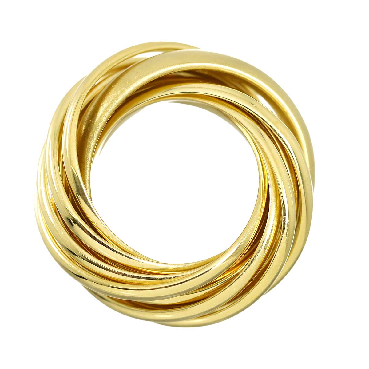 Ring 18K YG Yellow Gold 750 Size4-4.5(US)