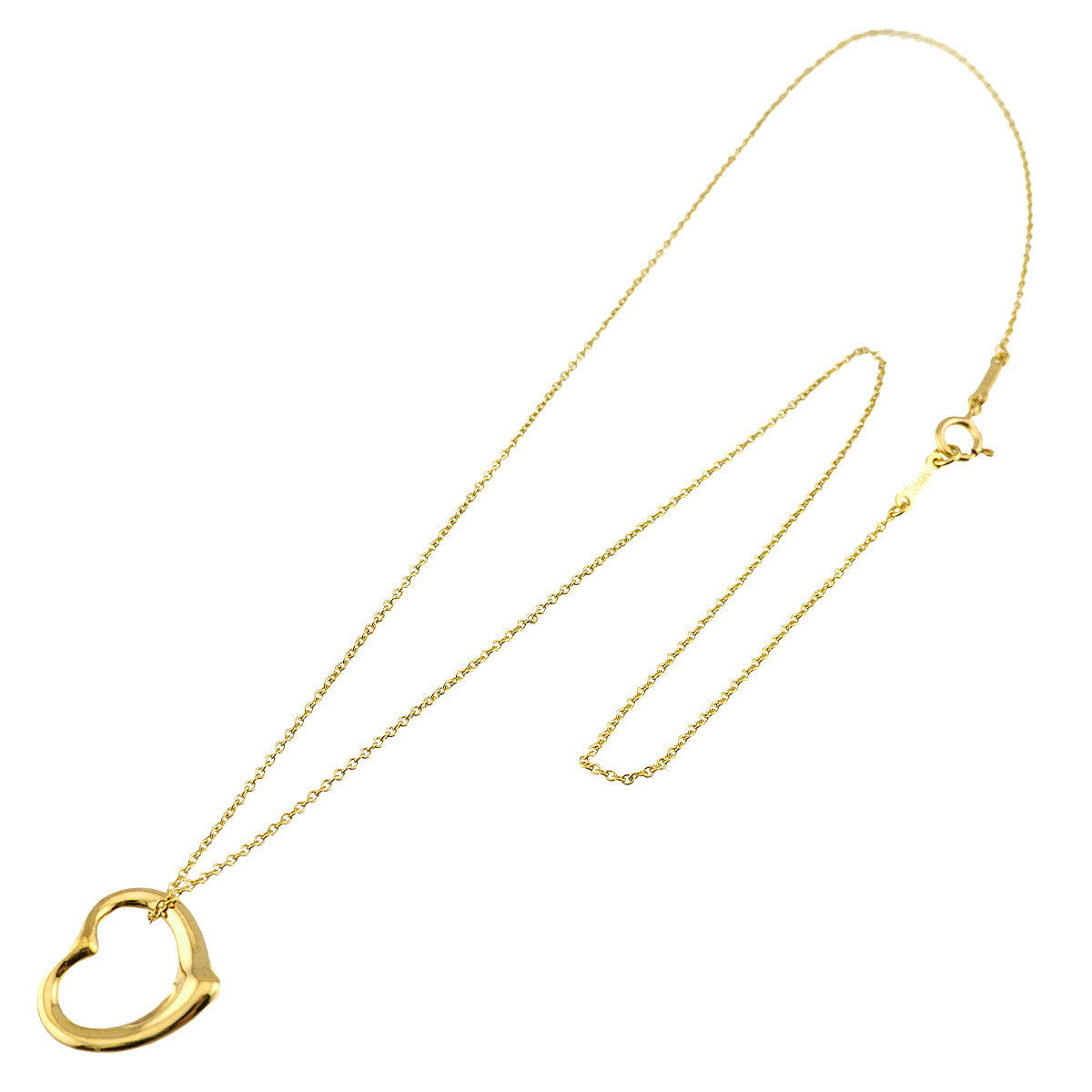 Open Heart Necklace 18K Yellow Gold 750