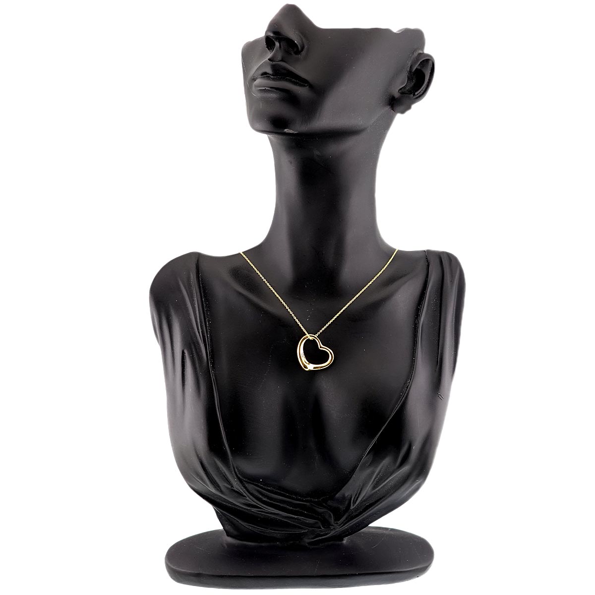 Open Heart Necklace 18K Yellow Gold 750