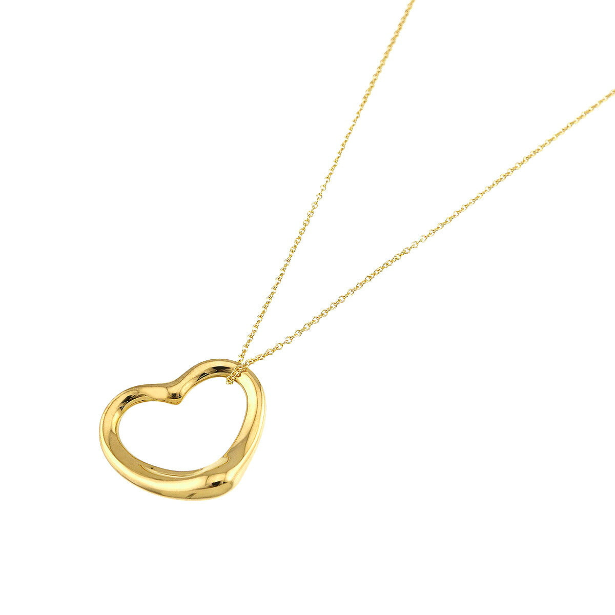 Open Heart Necklace 18K Yellow Gold 750