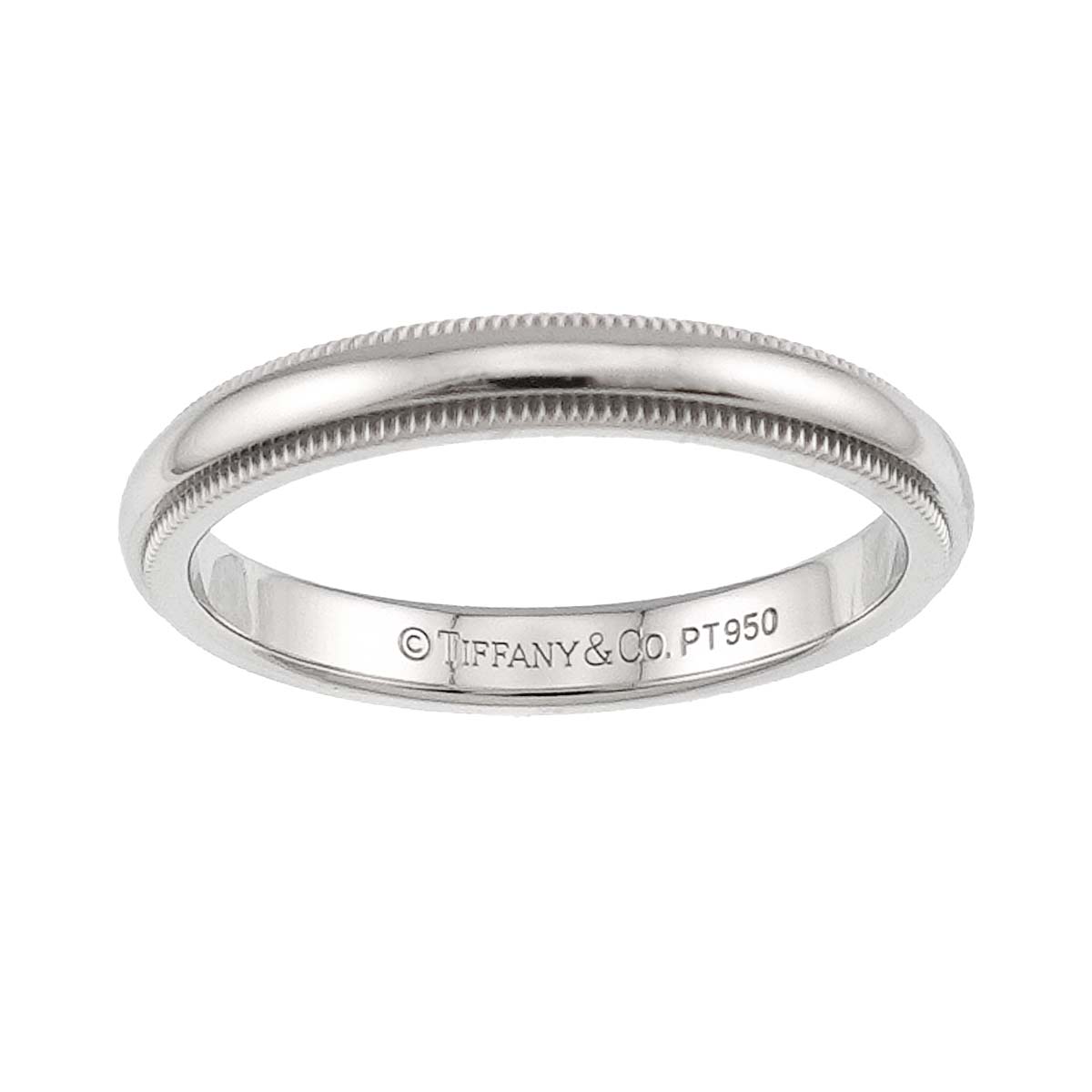Milgrain Band Ring Platinum size8.25(US)