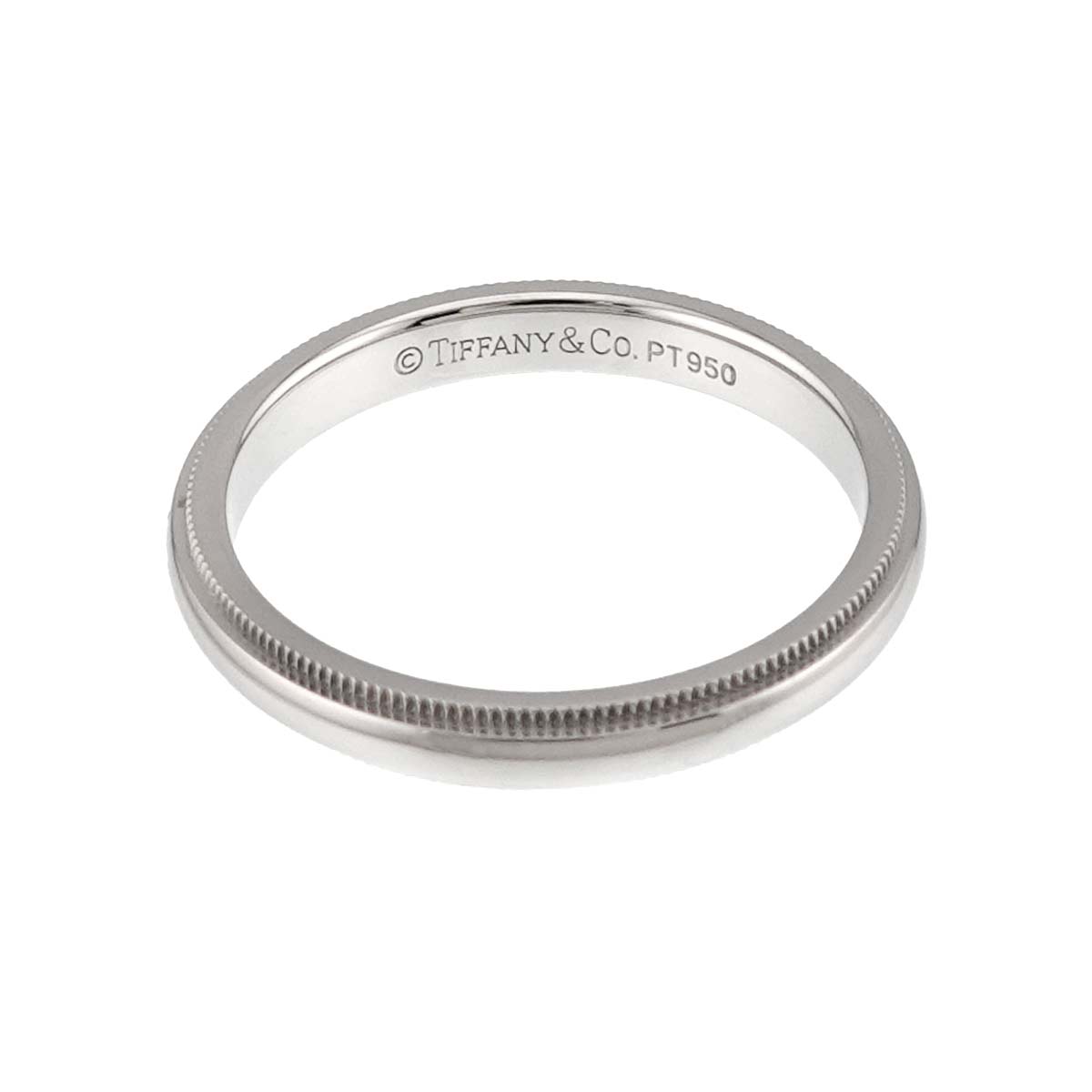 Milgrain Band Ring Platinum size8.25(US)