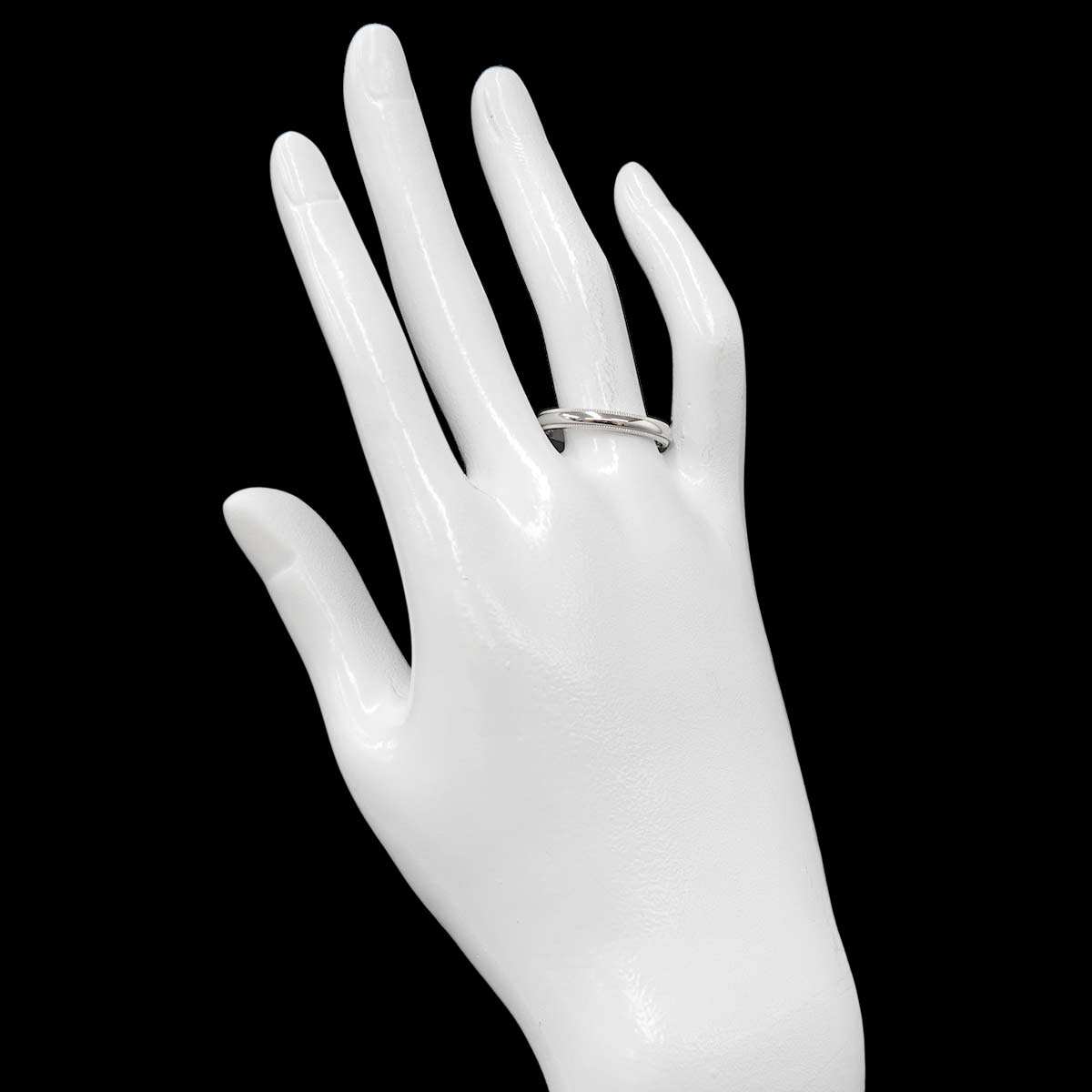 Milgrain Band Ring Platinum size8.25(US)